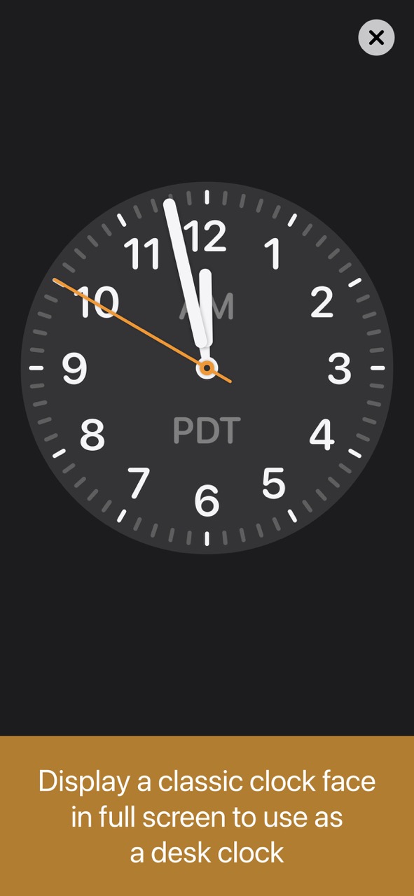 Analog Clock Fullscreen